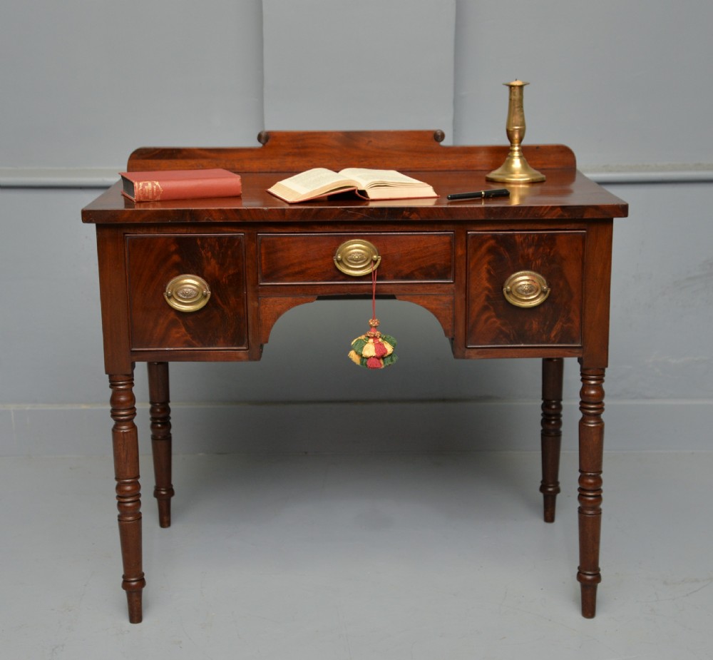 Regency Flame Mahogany Dressing Table, Small Sideboard View IV