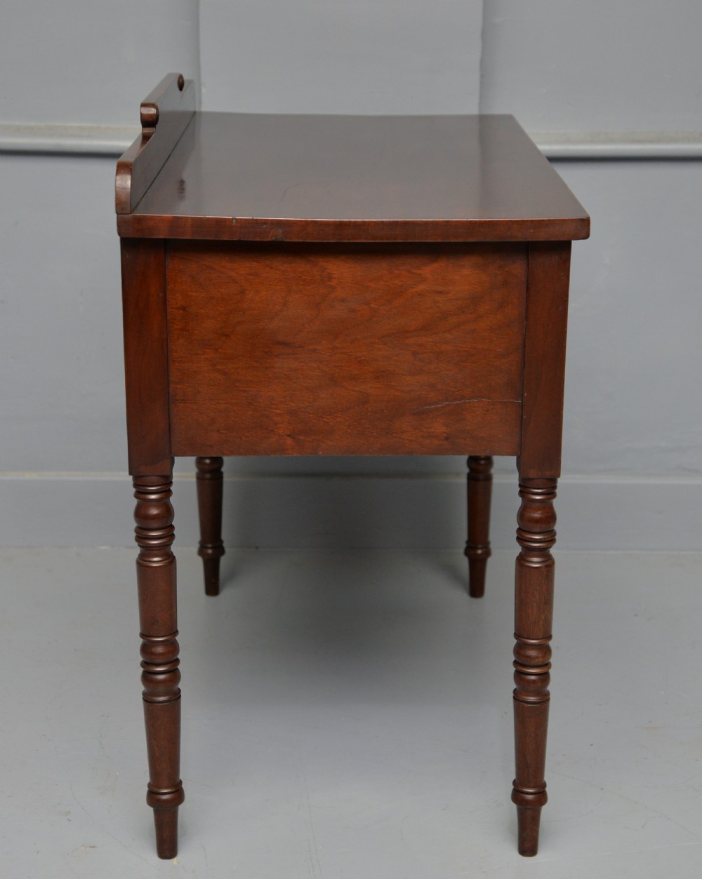 Regency Flame Mahogany Dressing Table, Small Sideboard View VI