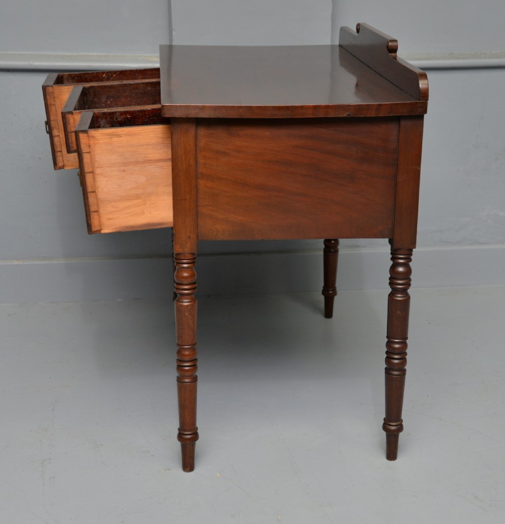Regency Flame Mahogany Dressing Table, Small Sideboard View VIII