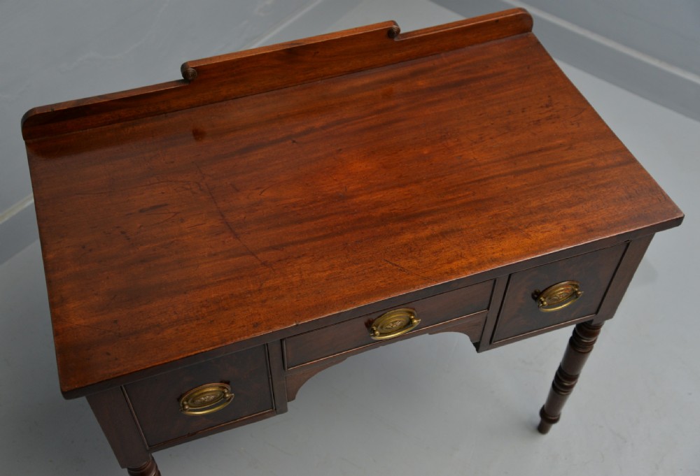 Regency Flame Mahogany Dressing Table, Small Sideboard View IX