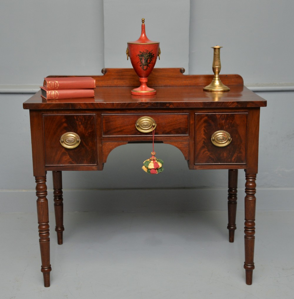 Regency Flame Mahogany Dressing Table, Small Sideboard View XI