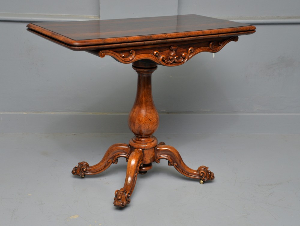 Early Victorian Rosewood And Walnut Tea / Side Table View IX