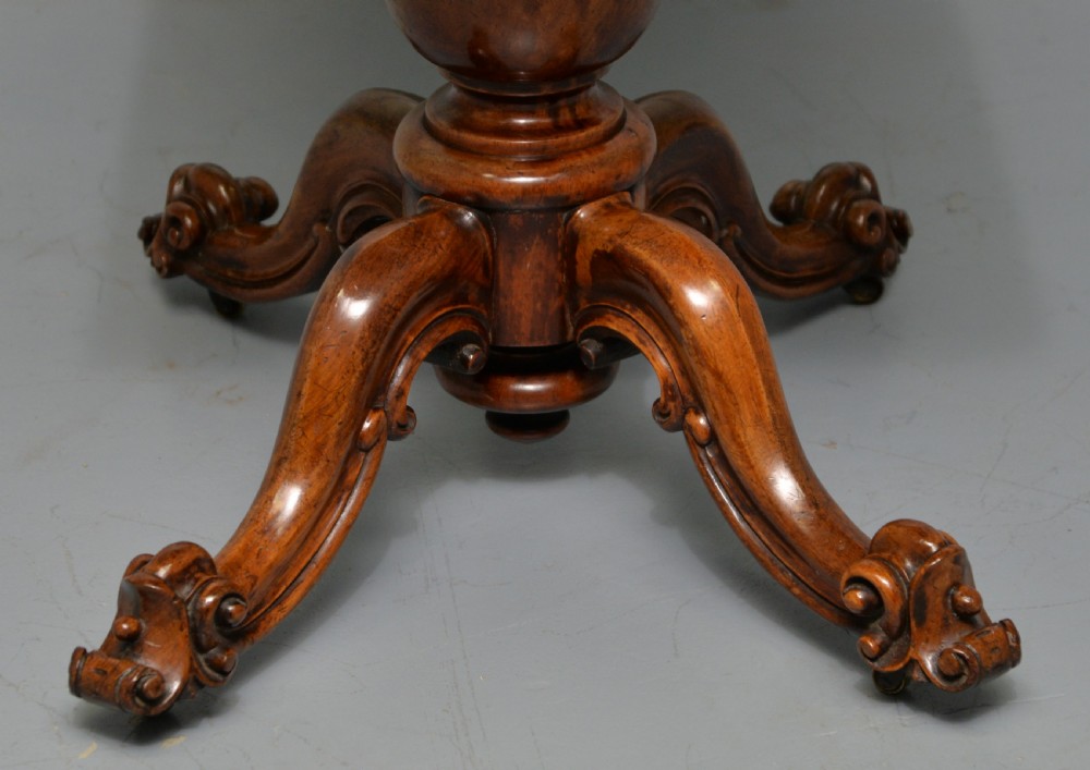 Early Victorian Rosewood And Walnut Tea / Side Table View XIII