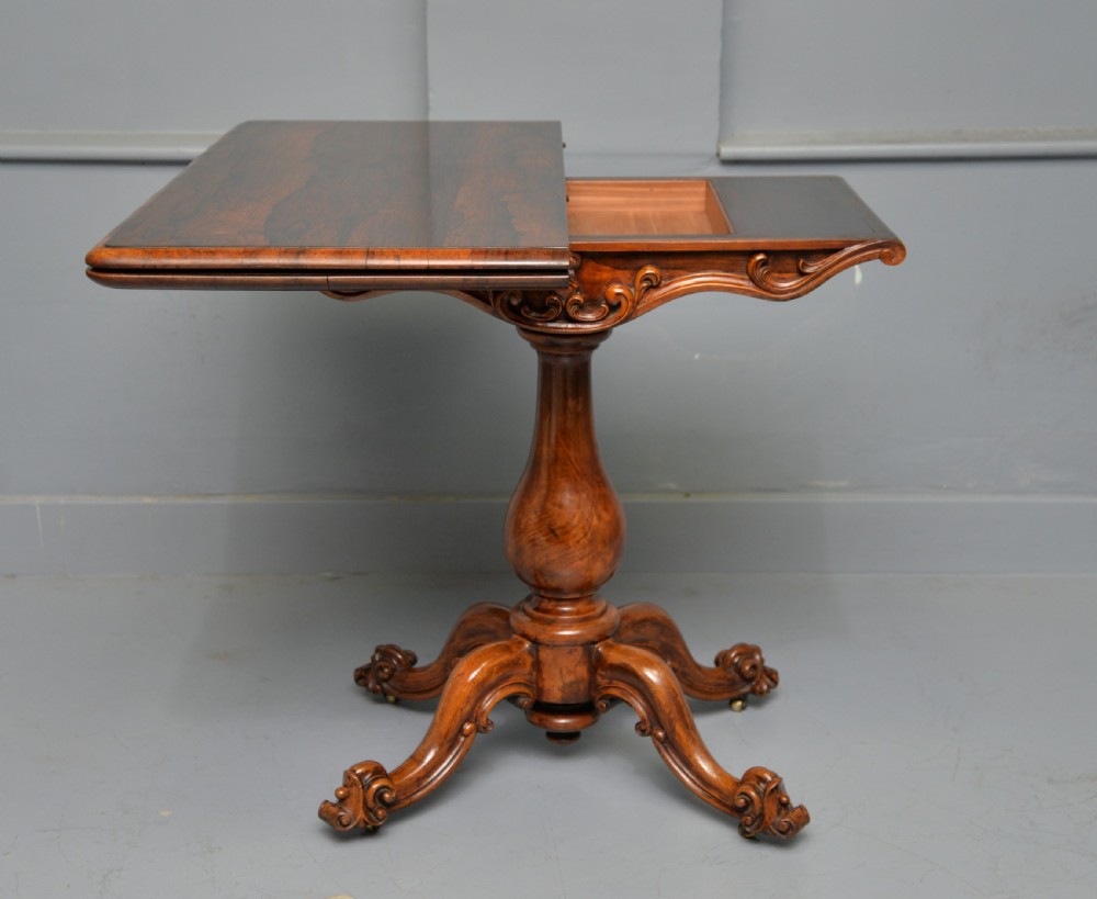 Early Victorian Rosewood And Walnut Tea / Side Table View XIV
