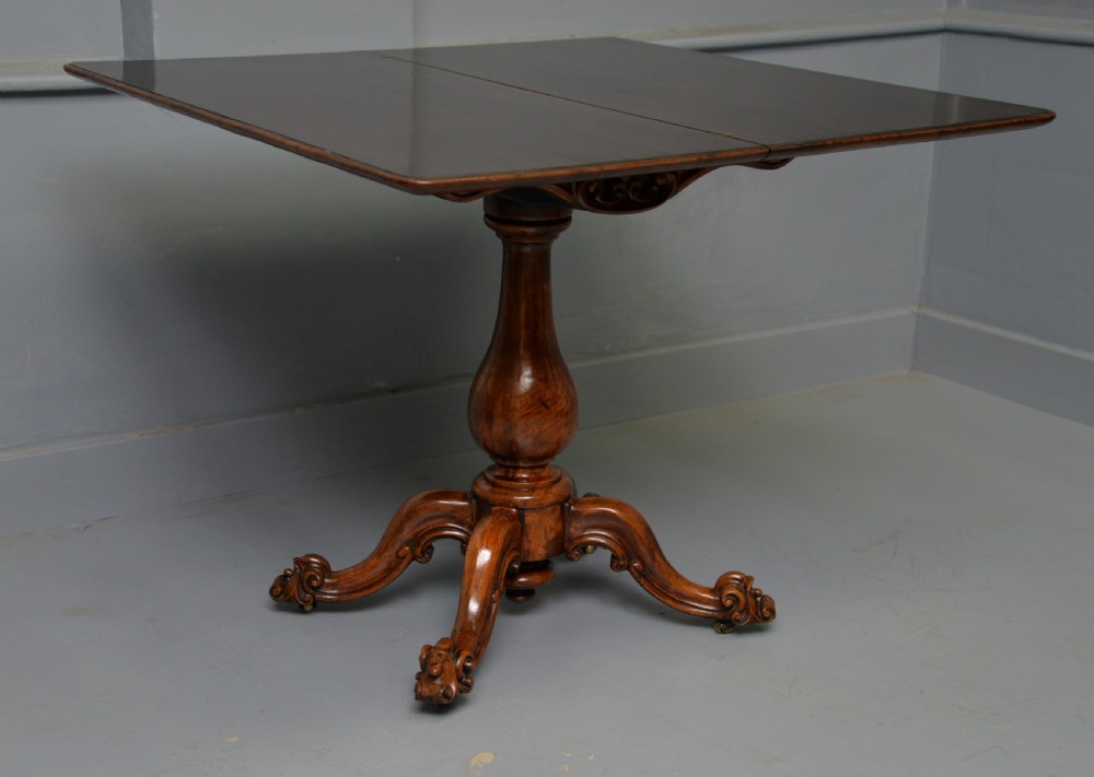 Early Victorian Rosewood And Walnut Tea / Side Table View XVI