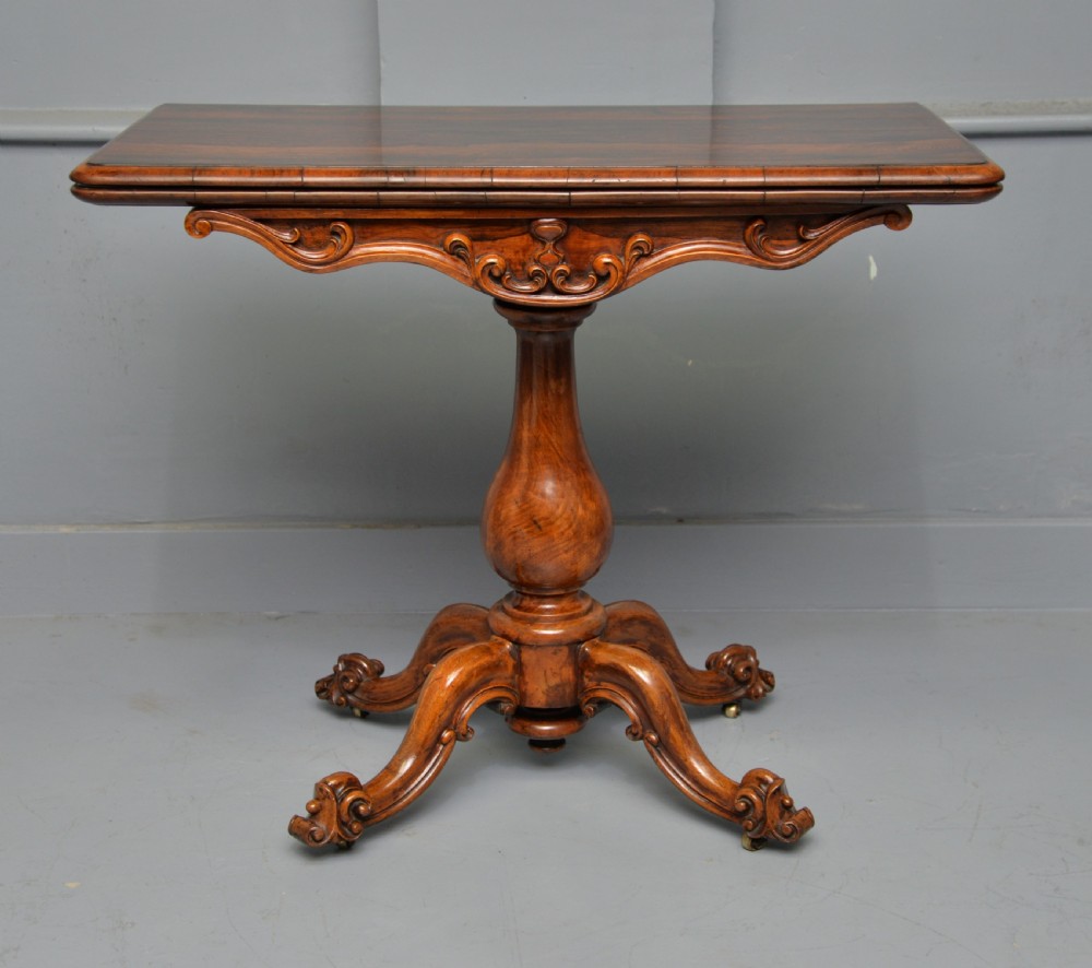 Early Victorian Rosewood And Walnut Tea / Side Table View XXII