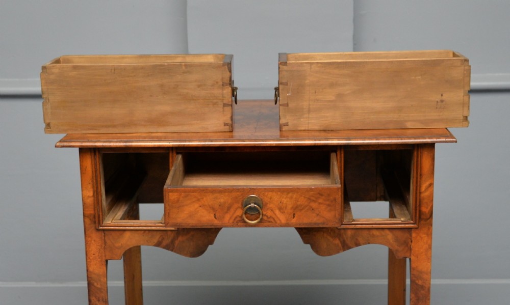 Early 18th Century Style Walnut Lowboy Side Table View VI