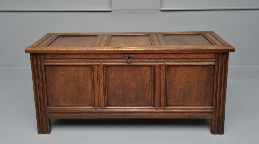 18th Century Oak Coffer Chest View II