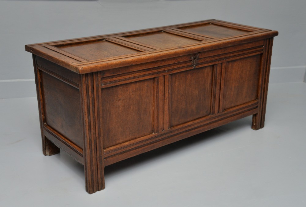 18th Century Oak Coffer Chest View V