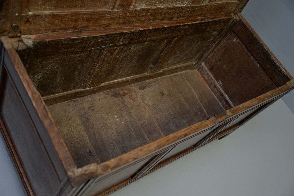 18th Century Oak Coffer Chest View XI