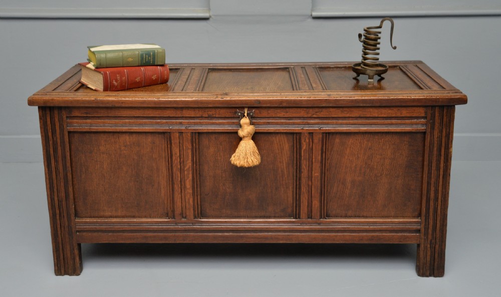 18th Century Oak Coffer Chest View XIII