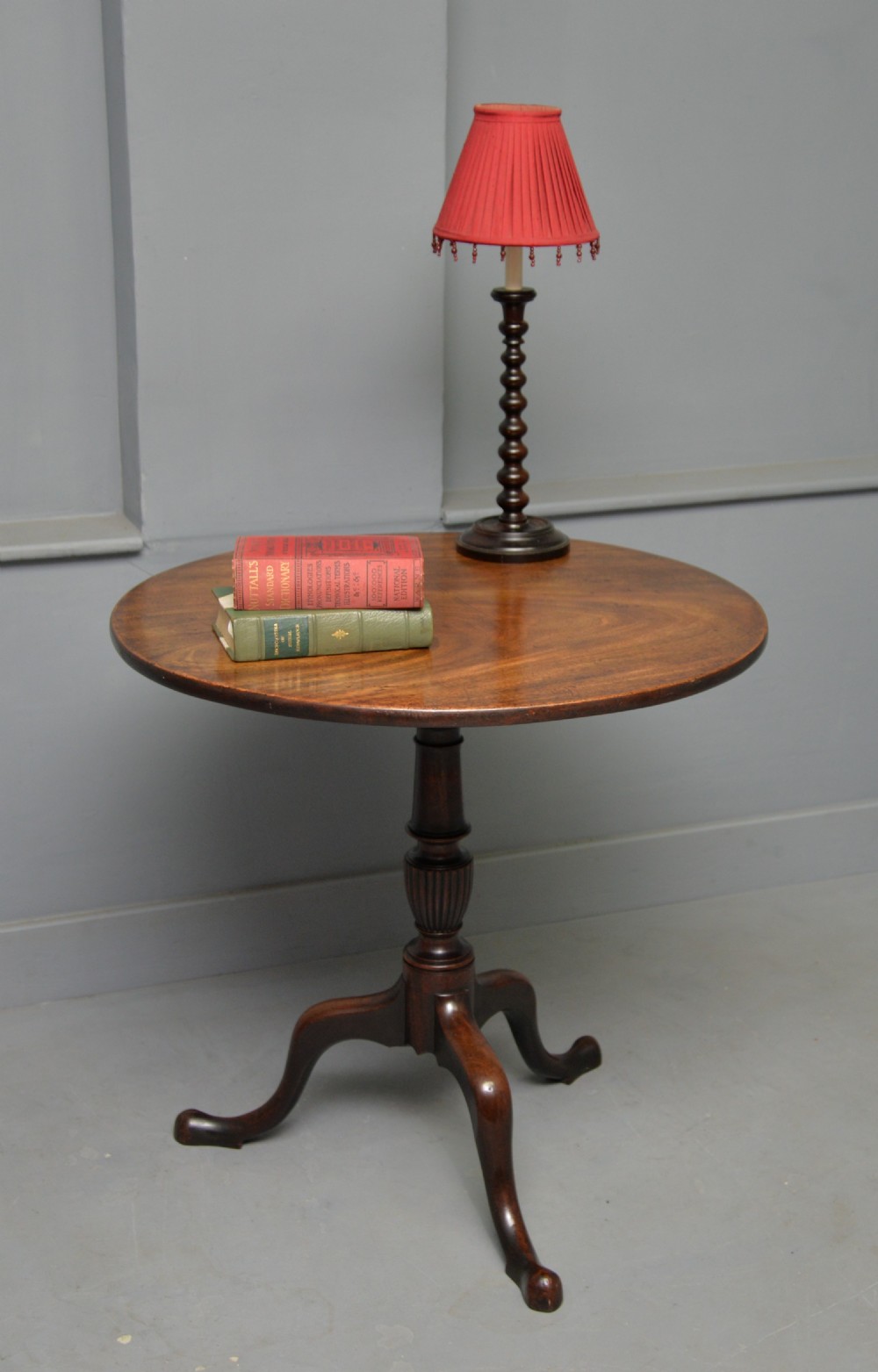 Georgian 18th Century Mahogany Tilt Top Side Occasional Table View IV