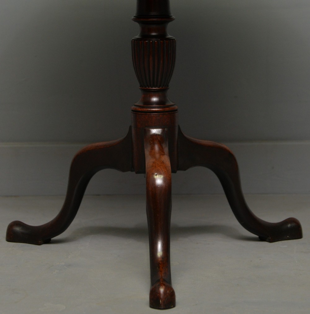 Georgian 18th Century Mahogany Tilt Top Side Occasional Table View IX