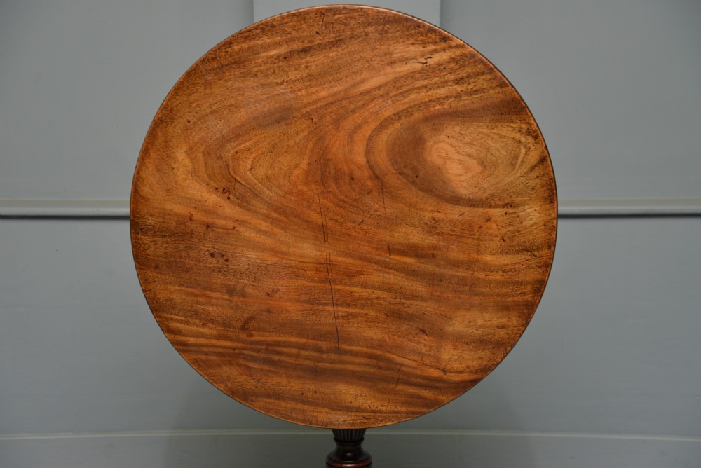 Georgian 18th Century Mahogany Tilt Top Side Occasional Table View XX