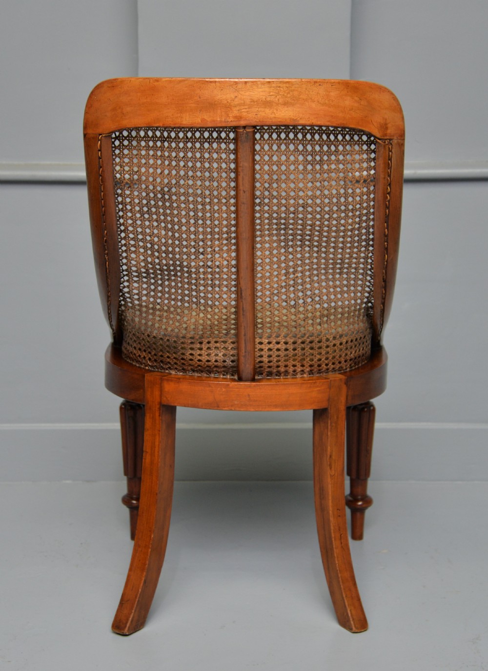 William IV Mahogany Bergere Library Chair C1830 View V