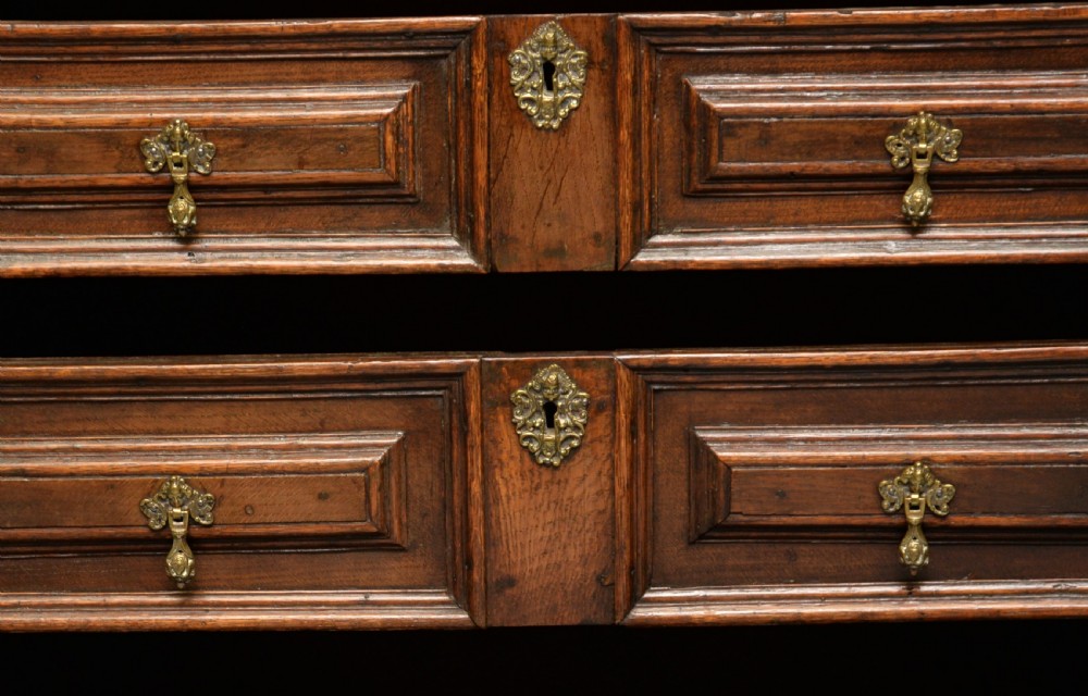 William and Mary Late 17th Century Oak Chest Of Drawers View VI