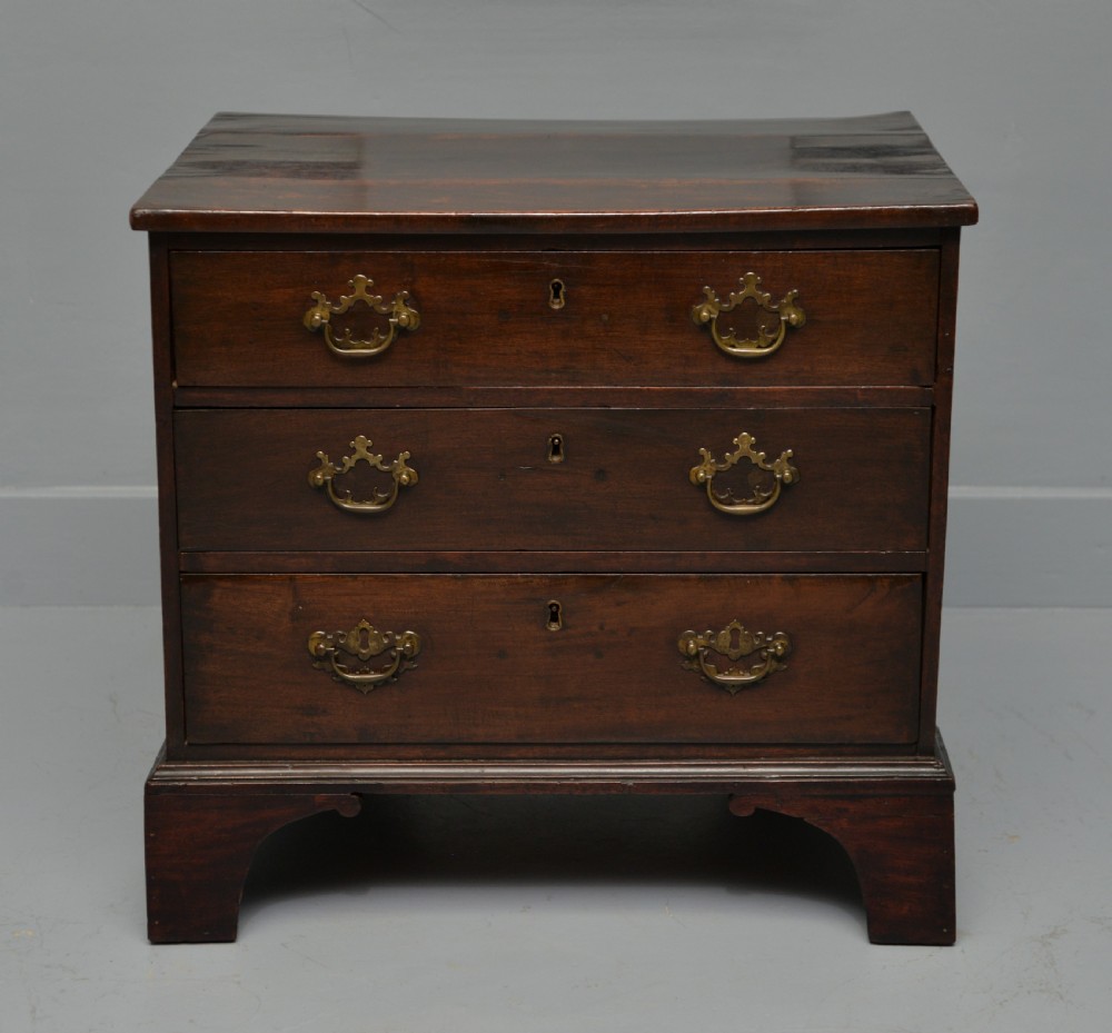Charming Small Georgian Mahogany Chest Of Drawers View III