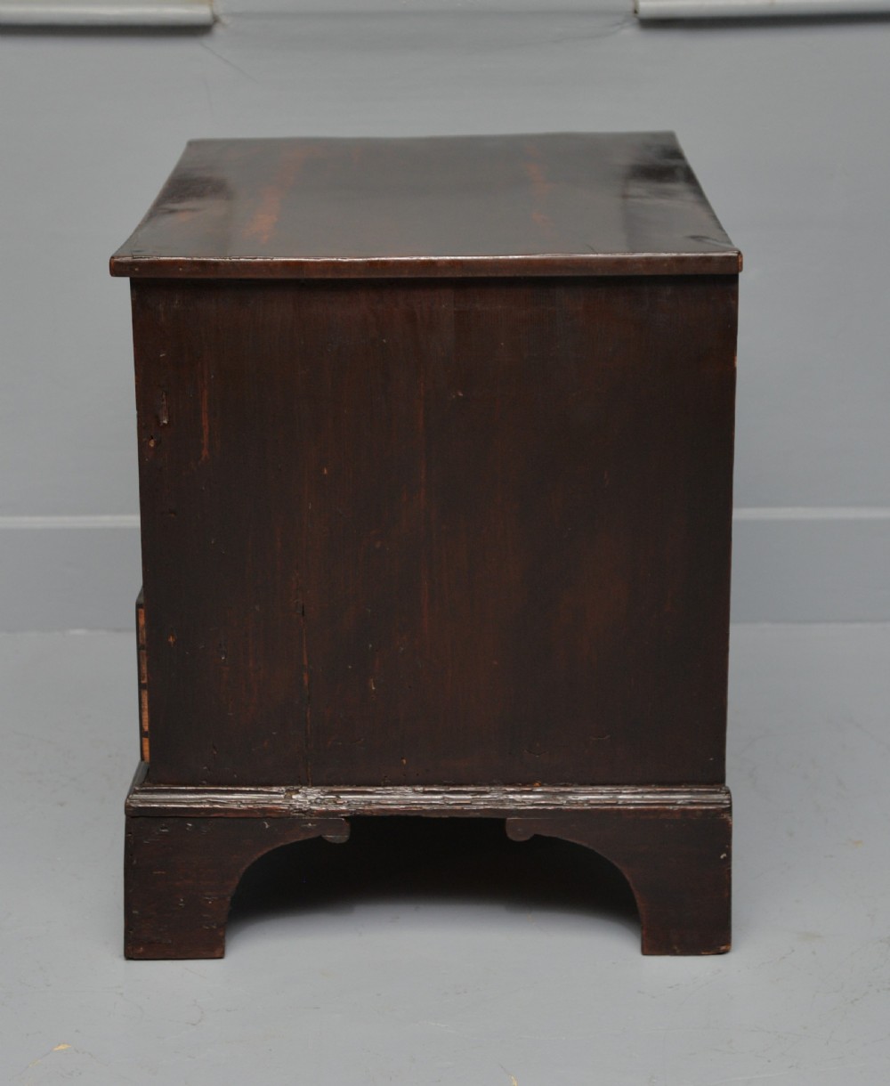 Charming Small Georgian Mahogany Chest Of Drawers View IX
