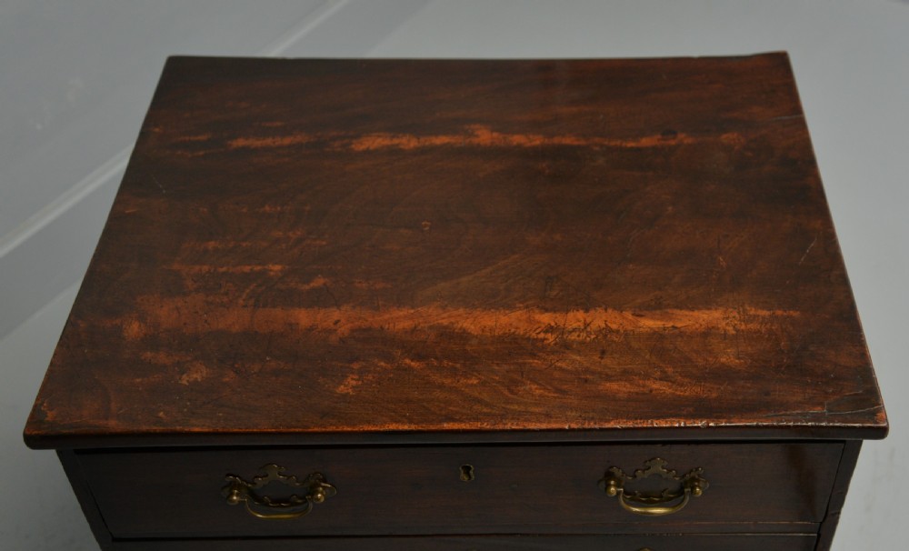 Charming Small Georgian Mahogany Chest Of Drawers View XI