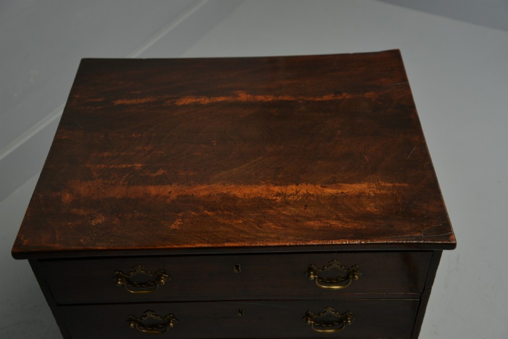 Charming Small Georgian Mahogany Chest Of Drawers View XII