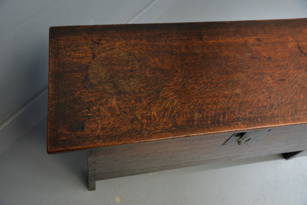 17th Century Oak Boarded Chest View XIII