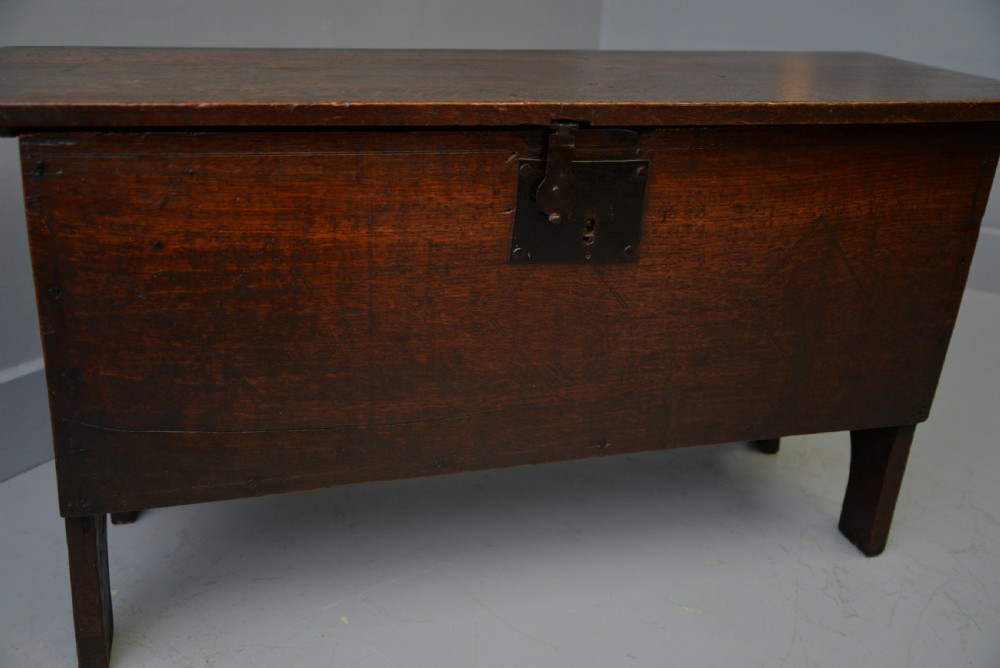 17th Century Oak Boarded Chest View XIV