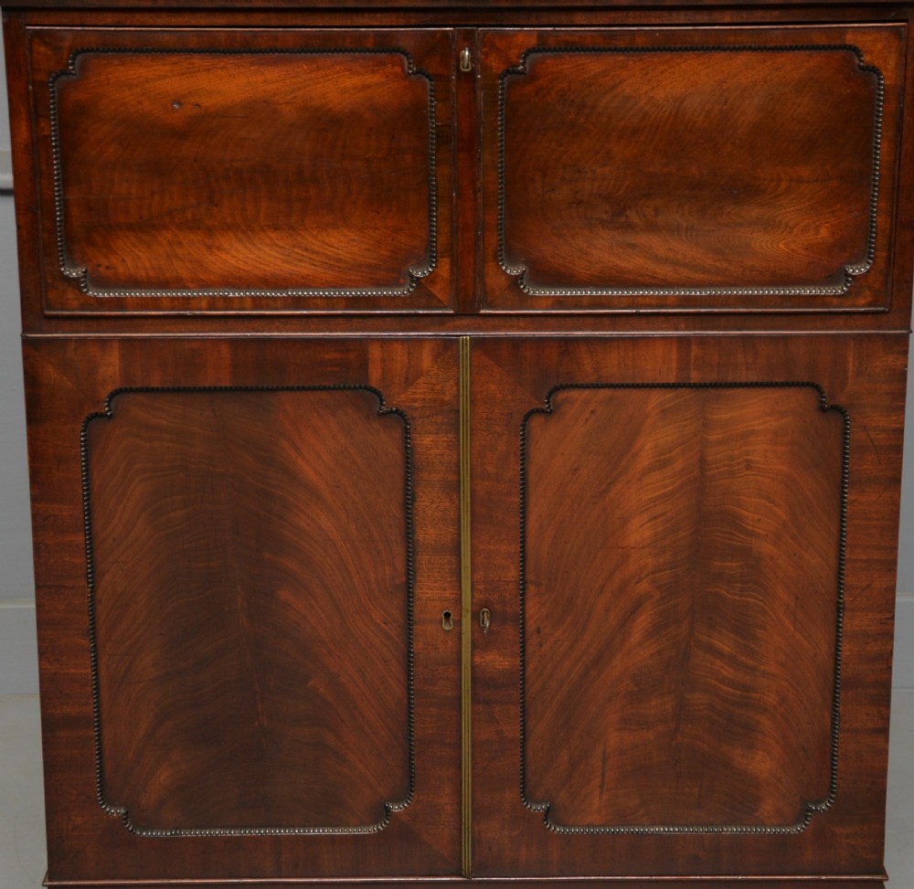Small and Elegant Regency Mahogany Secretaire Bookcase Cabinet  View IX