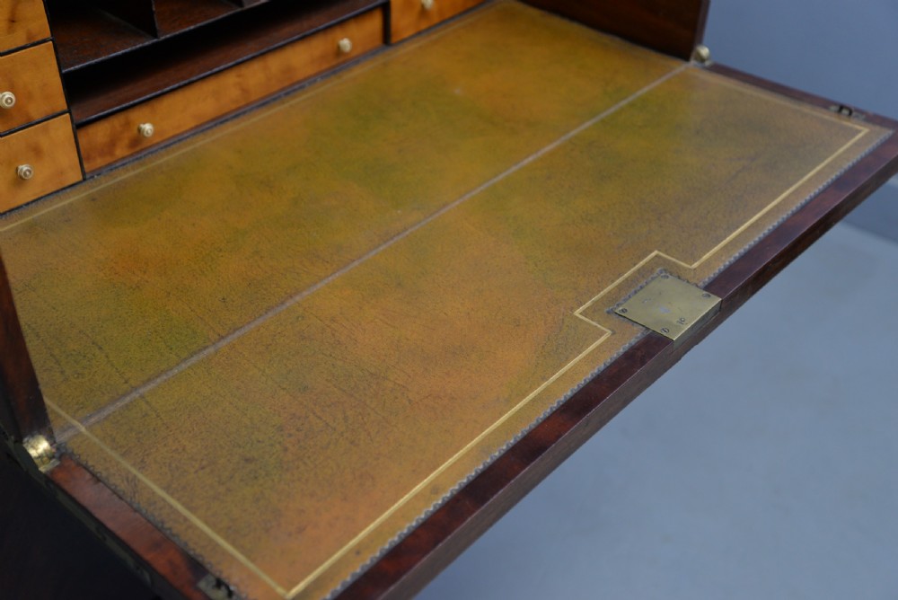 Small and Elegant Regency Mahogany Secretaire Bookcase Cabinet  View XXV