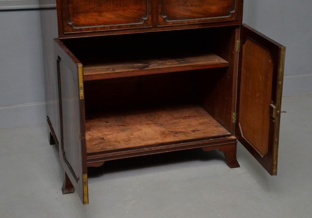 Small and Elegant Regency Mahogany Secretaire Bookcase Cabinet  View XXVII