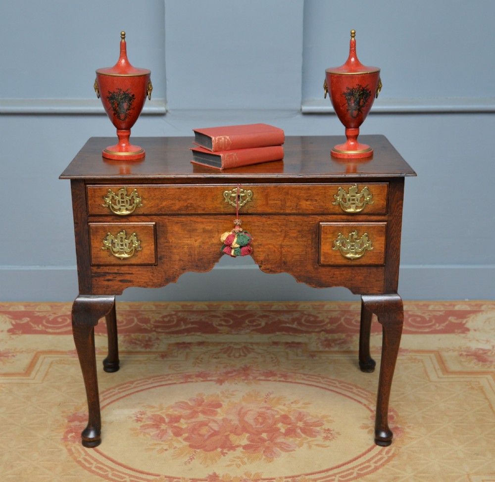 18th Century Georgian Oak Lowboy Side / Dressing Table View II