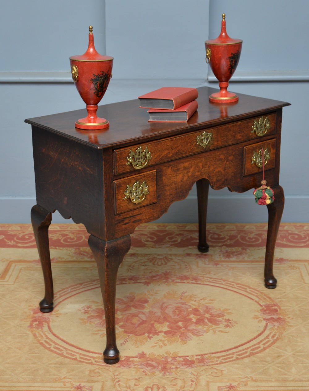 18th Century Georgian Oak Lowboy Side / Dressing Table View IV