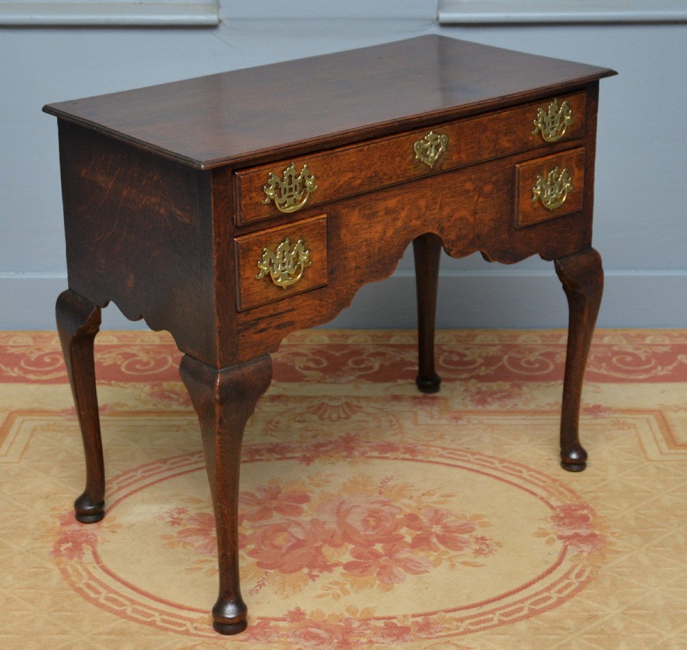 18th Century Georgian Oak Lowboy Side / Dressing Table View V
