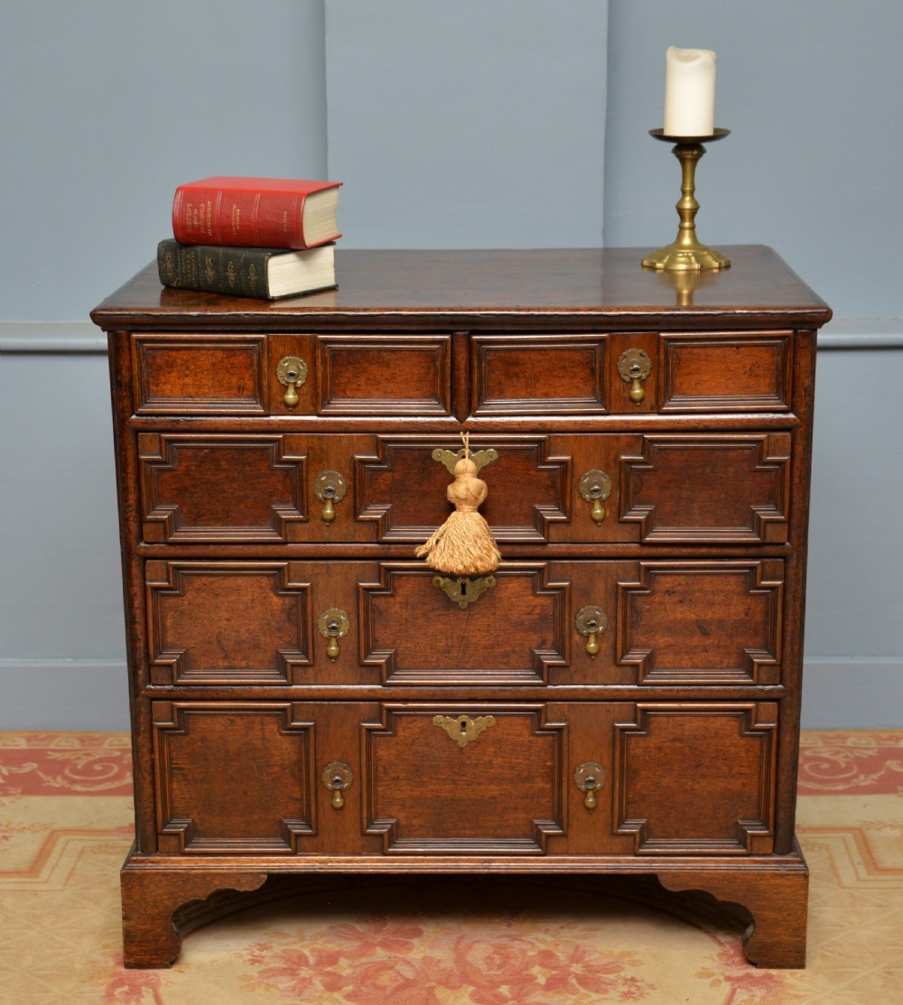 William and Mary Oak Chest Of Drawers