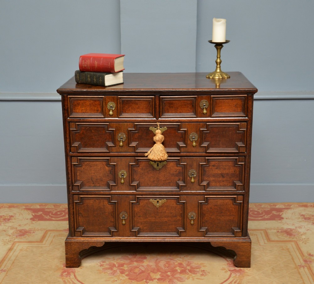 William and Mary Oak Chest Of Drawers View III