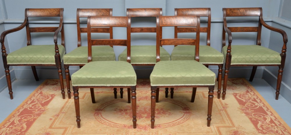 Regency Set Of Eight Mahogany Dining Chairs View IV