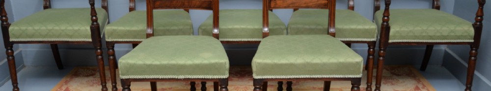 Regency Set Of Eight Mahogany Dining Chairs View V