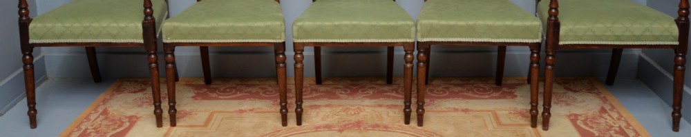 Regency Set Of Eight Mahogany Dining Chairs View VII