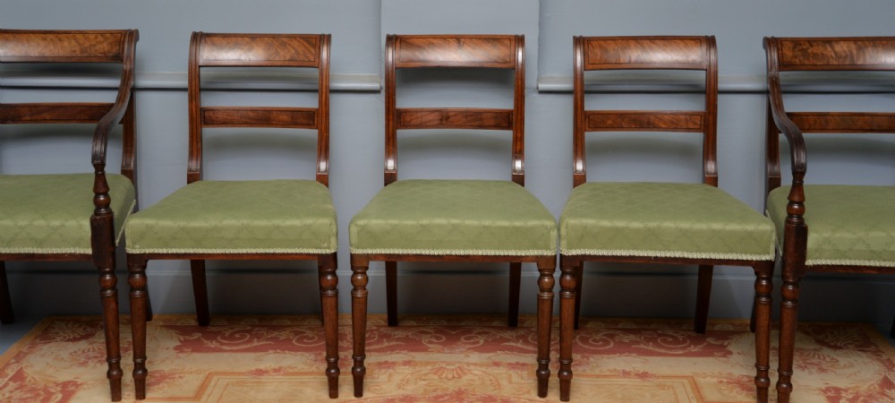 Regency Set Of Eight Mahogany Dining Chairs View VIII