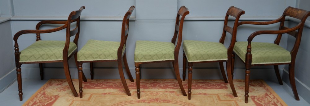Regency Set Of Eight Mahogany Dining Chairs View XII