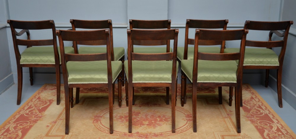 Regency Set Of Eight Mahogany Dining Chairs View XIV