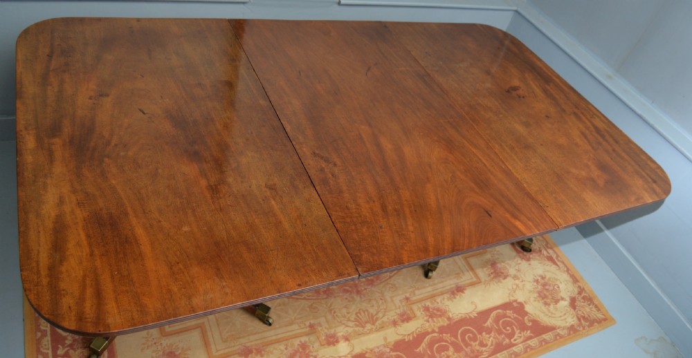 George III Mahogany Twin Pedestal Extending Dining Table View XII