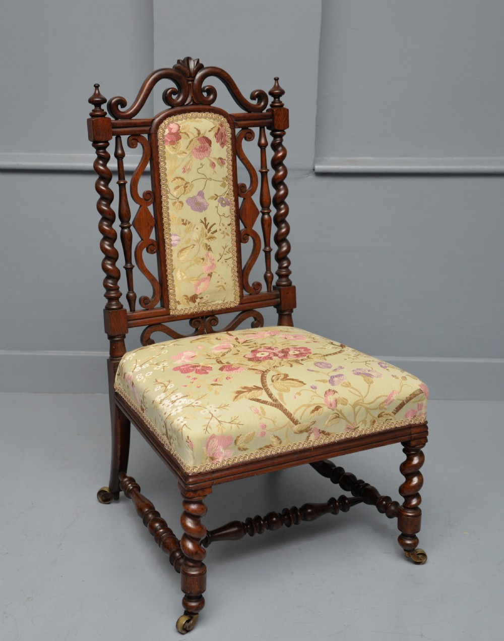 William IV Rosewood Slipper / Bedroom Chair View III