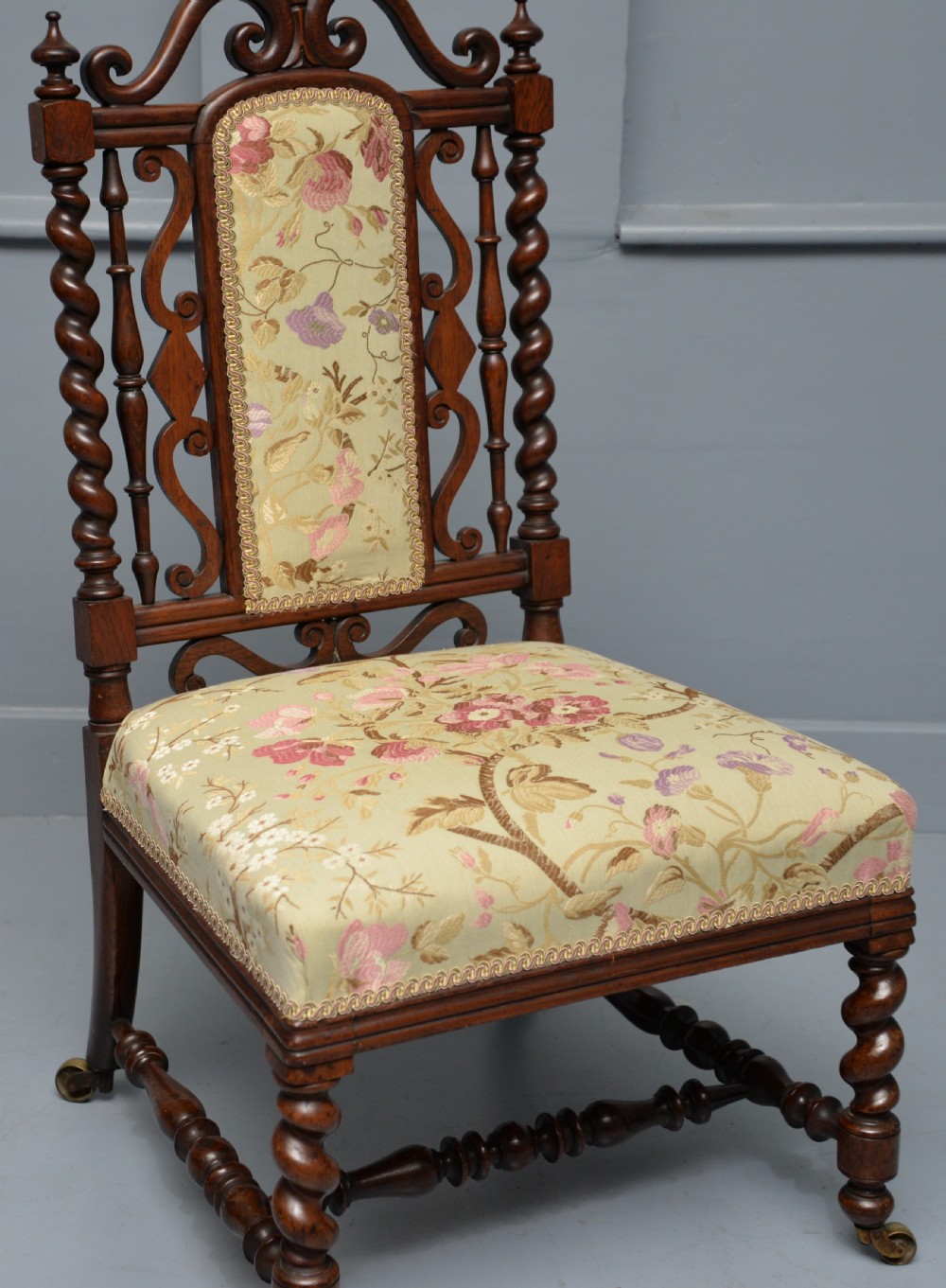 William IV Rosewood Slipper / Bedroom Chair View IV