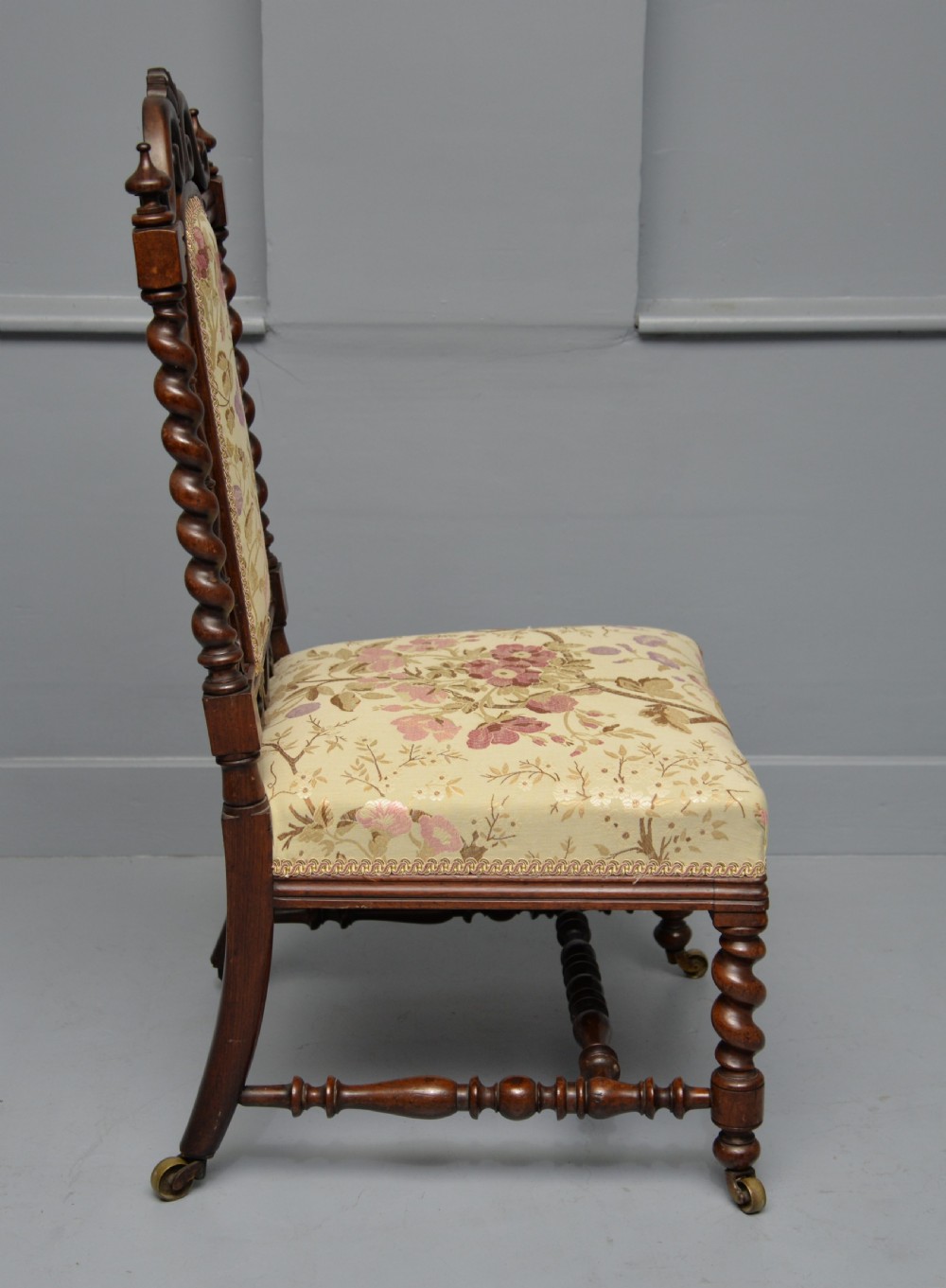 William IV Rosewood Slipper / Bedroom Chair View IX