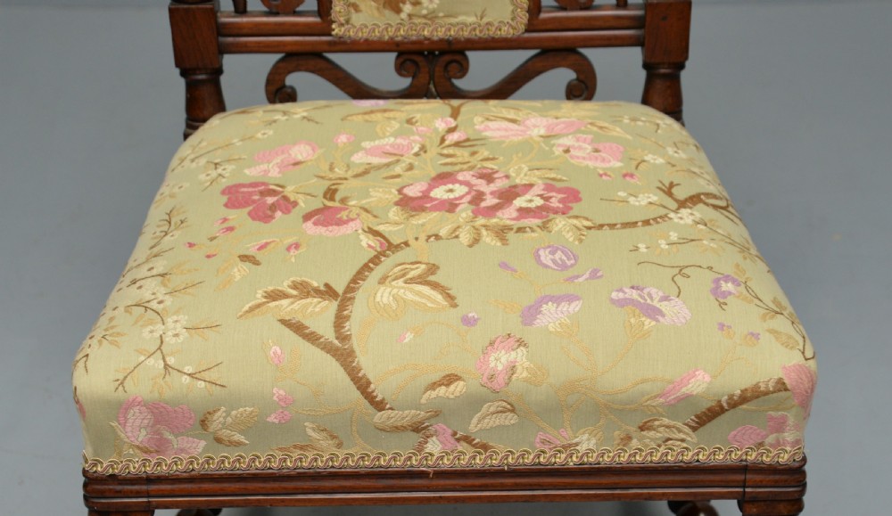 William IV Rosewood Slipper / Bedroom Chair View XIV