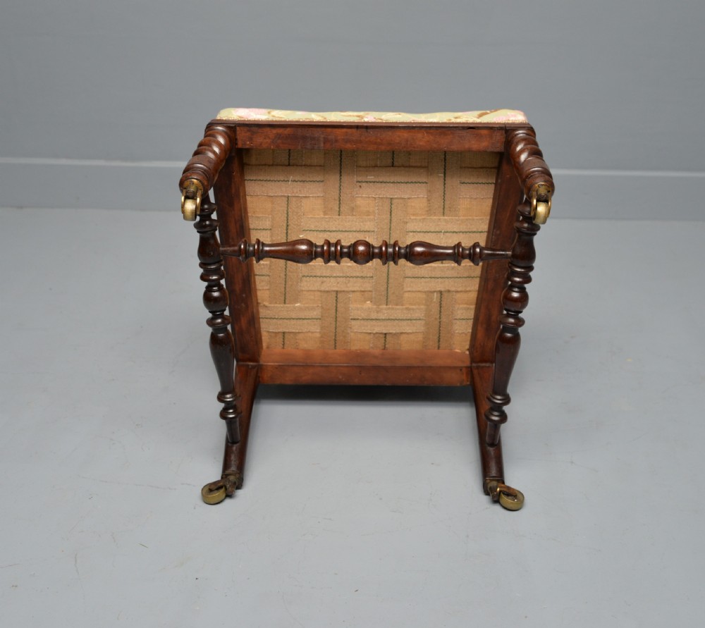 William IV Rosewood Slipper / Bedroom Chair View XV