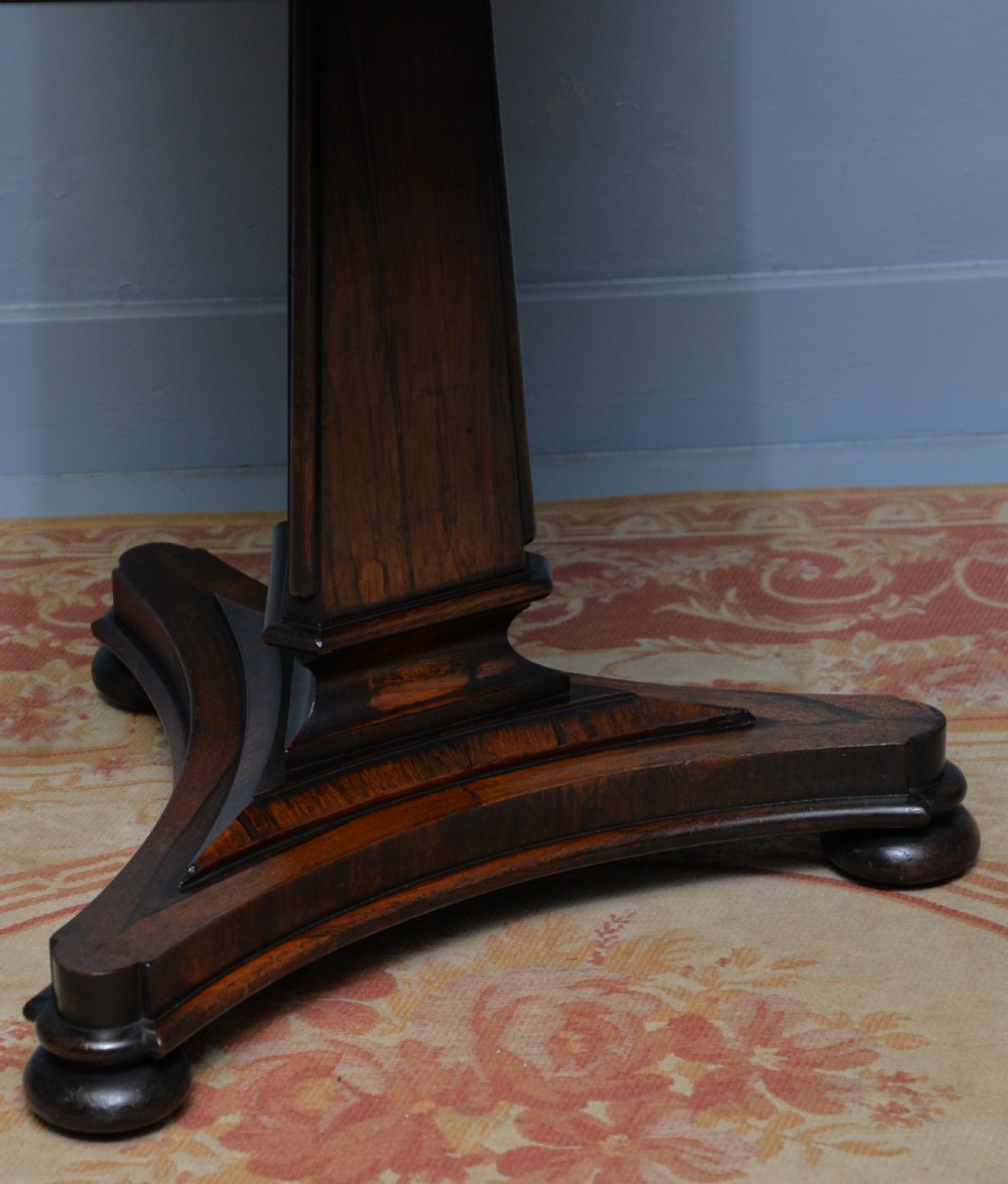 William IV Rosewood Fold-Over Card Side Table View VI
