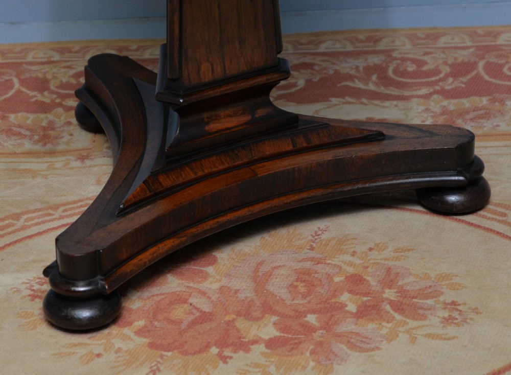 William IV Rosewood Fold-Over Card Side Table View VII