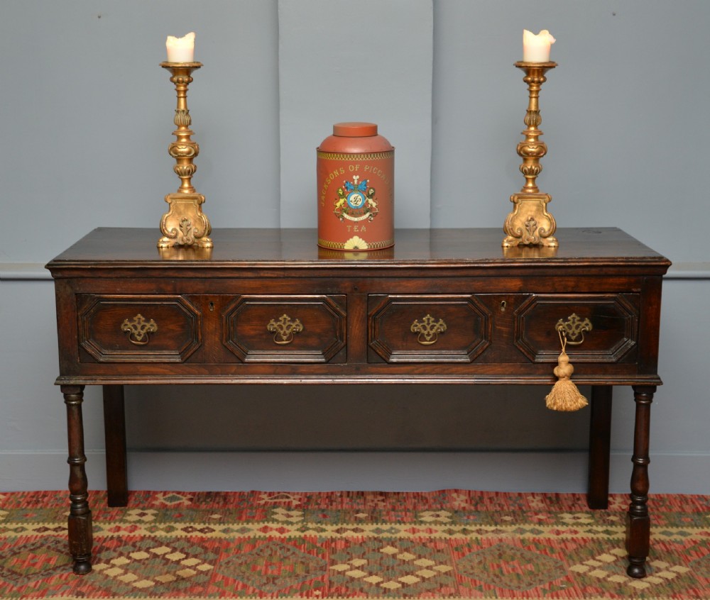 Charming Antique 17th Century Style Oak Dresser Sideboard View II