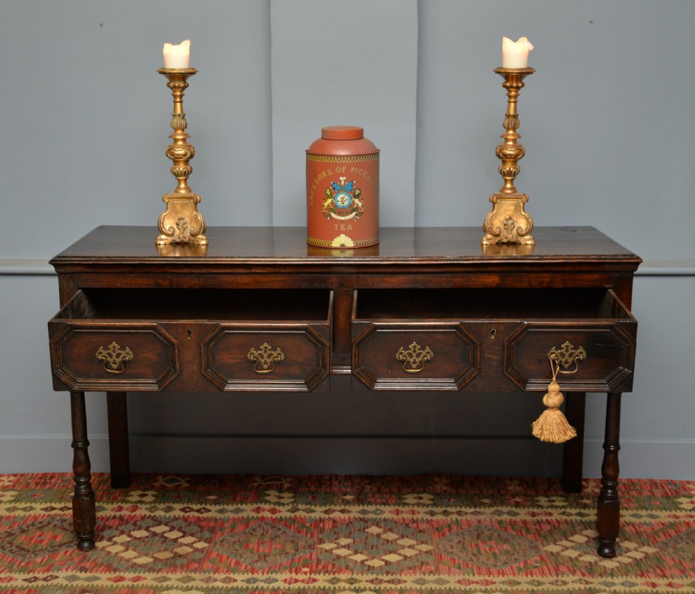Charming Antique 17th Century Style Oak Dresser Sideboard View III